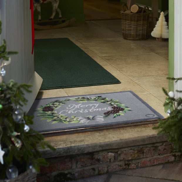 Hug Rug Christmas Wreath - handmade