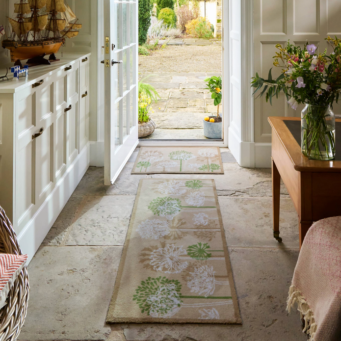 Hug Rug Dandelions - handmade