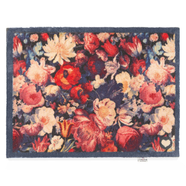 Hug Rug Dark Florals - handmade