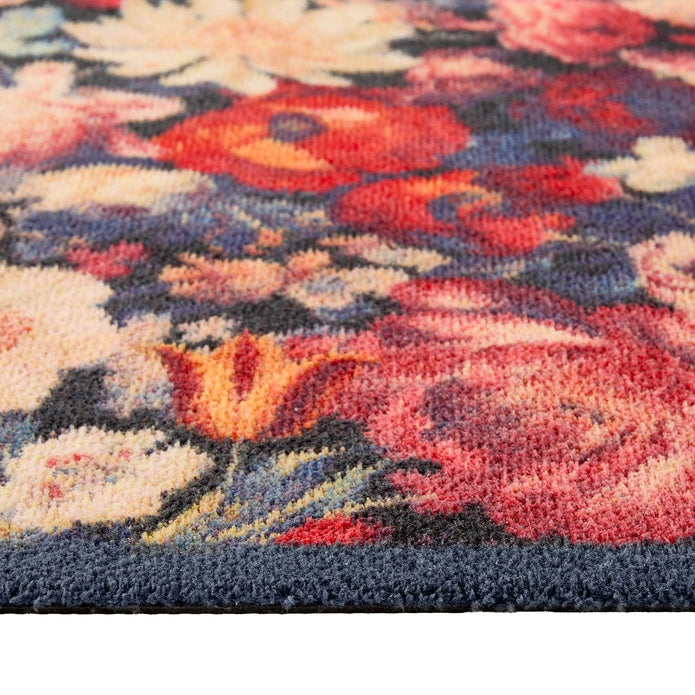 Hug Rug Dark Florals - handmade