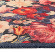Hug Rug Dark Florals - handmade