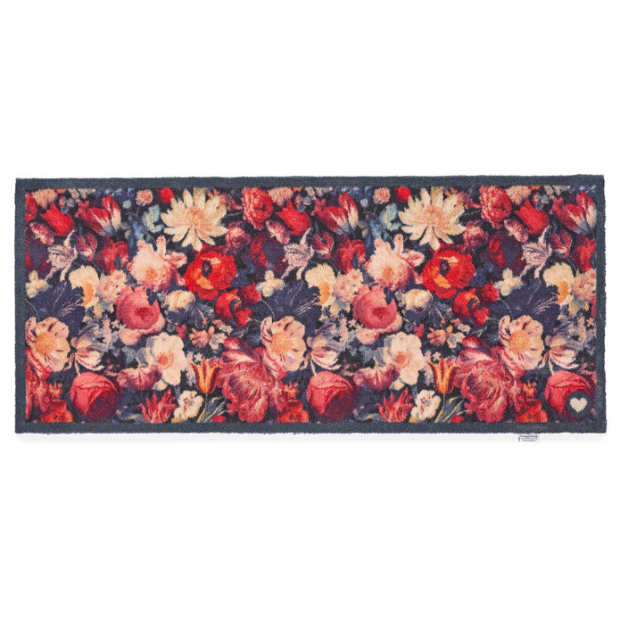 Hug Rug Dark Florals - handmade