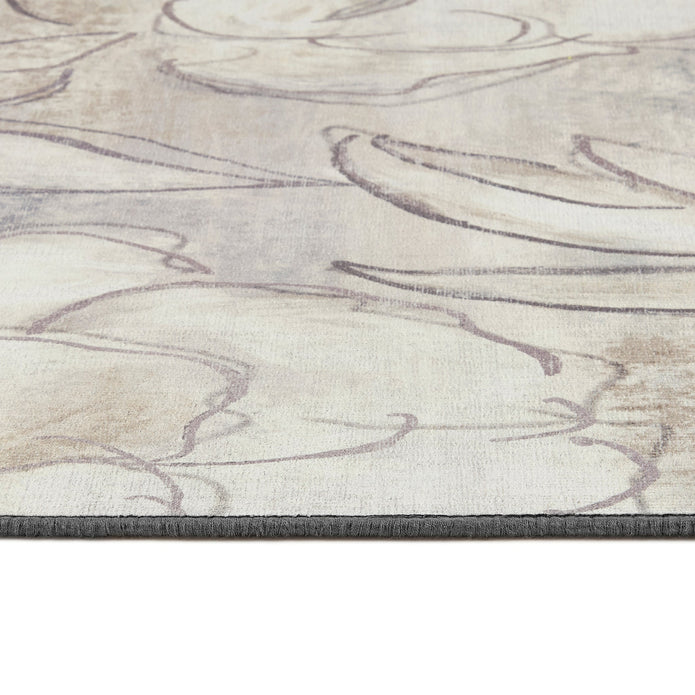 Hug Rug Eco-Washable Art Floral - handmade