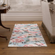 Hug Rug Eco-Washable Blooming Peonies Powder Blue - handmade