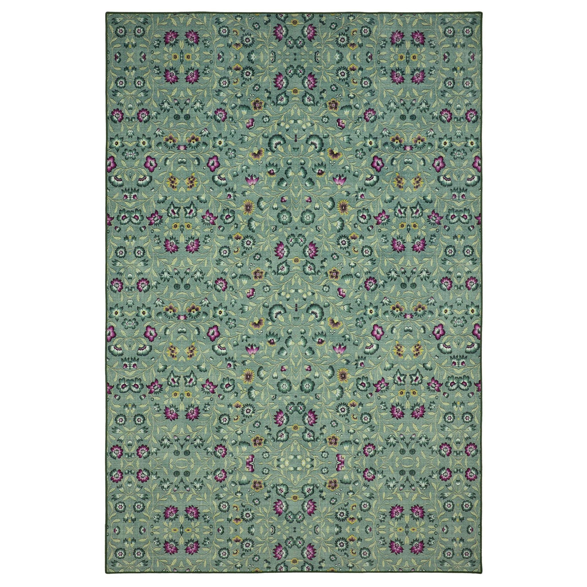 Hug Rug Eco-Washable Blossoming Vines - handmade