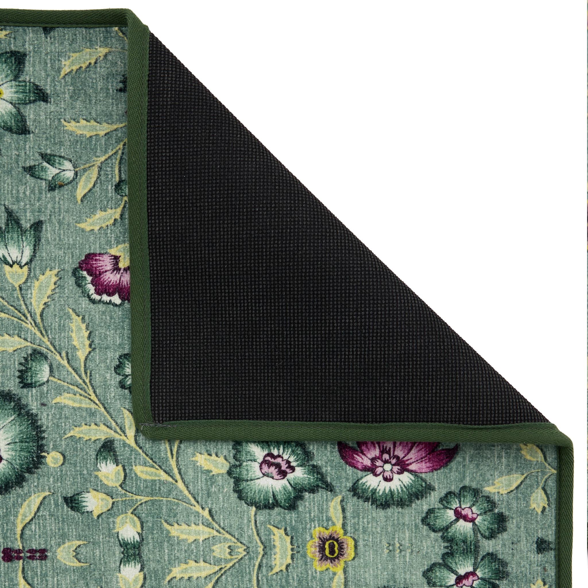 Hug Rug Eco-Washable Blossoming Vines - handmade