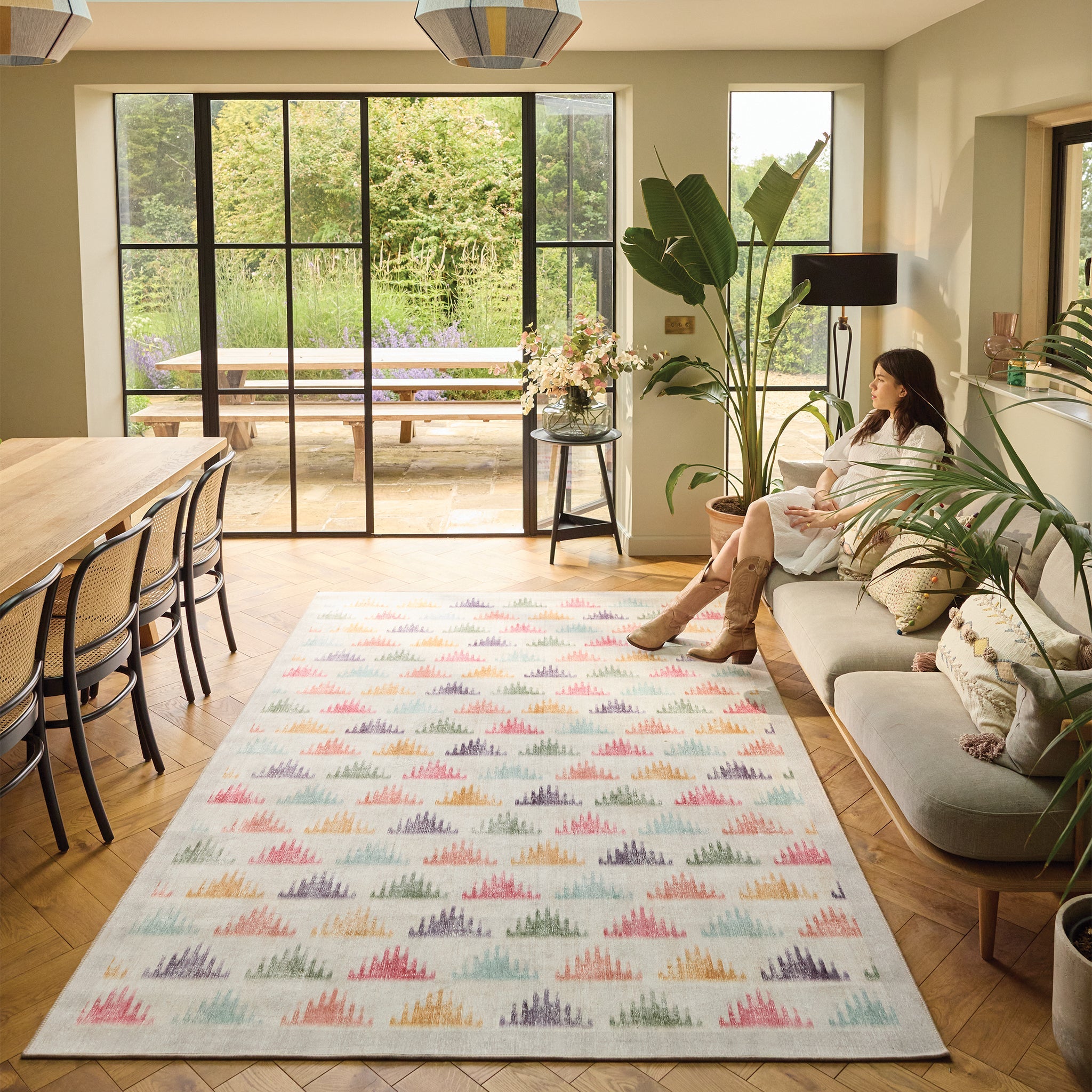 Hug Rug Eco-Washable Bretton Multi - handmade