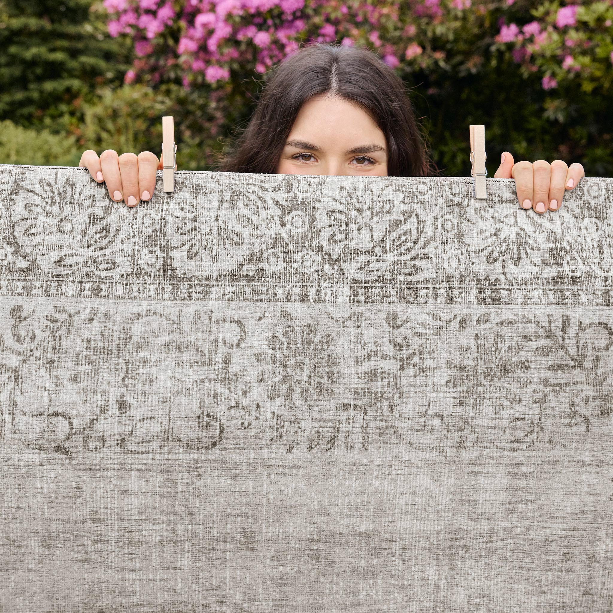 Hug Rug Eco-Washable Brocade Border - handmade