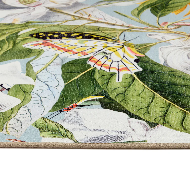 Hug Rug Eco-Washable Butterfly Blooms - handmade
