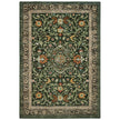 Hug Rug Eco-Washable Country Paisley Green - handmade