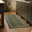 Hug Rug Eco-Washable Country Paisley Green - handmade
