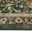 Hug Rug Eco-Washable Country Paisley Green - handmade