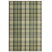 Hug Rug Eco-Washable Isla Green Plaid - handmade