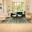 Hug Rug Eco-Washable Isla Green Plaid - handmade