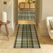 Hug Rug Eco-Washable Isla Green Plaid - handmade