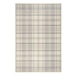 Hug Rug Eco-Washable Isla Plaid Natural - handmade