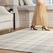 Hug Rug Eco-Washable Isla Plaid Natural - handmade
