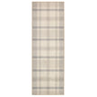 Hug Rug Eco-Washable Isla Plaid Natural - handmade