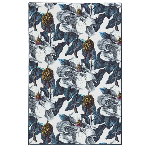 Hug Rug Eco-Washable Magnolia Garden - handmade