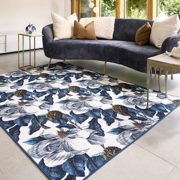 Hug Rug Eco-Washable Magnolia Garden - handmade