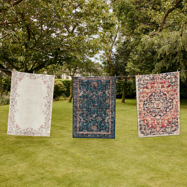 Hug Rug Eco-Washable Midnight Paisley - handmade