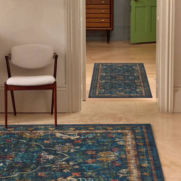 Hug Rug Eco-Washable Midnight Paisley - handmade