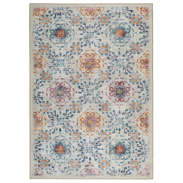 Hug Rug Eco-Washable Modern Damask - handmade