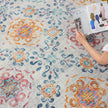 Hug Rug Eco-Washable Modern Damask - handmade