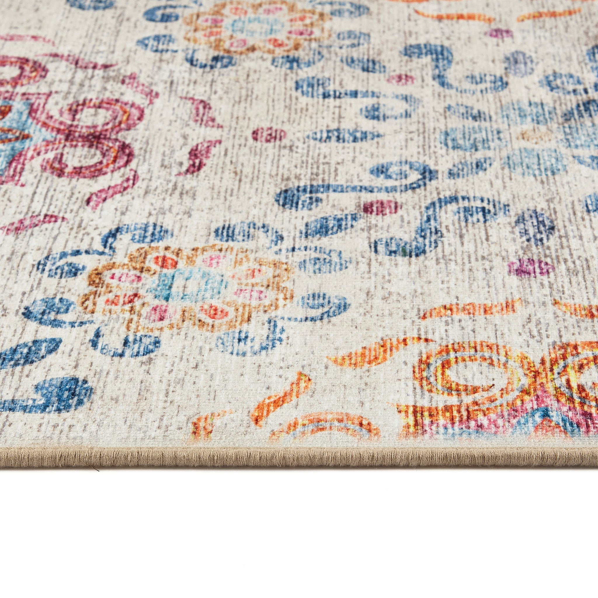 Hug Rug Eco-Washable Modern Damask - handmade