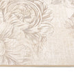 Hug Rug Eco-Washable Muted Floral Beige - handmade