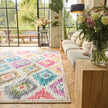 Hug Rug Eco-Washable Painted Ikat - handmade