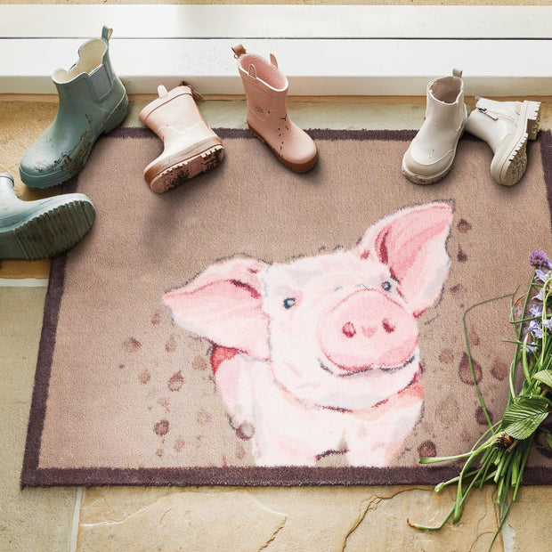 Hug Rug Farmyard Pig - handmade