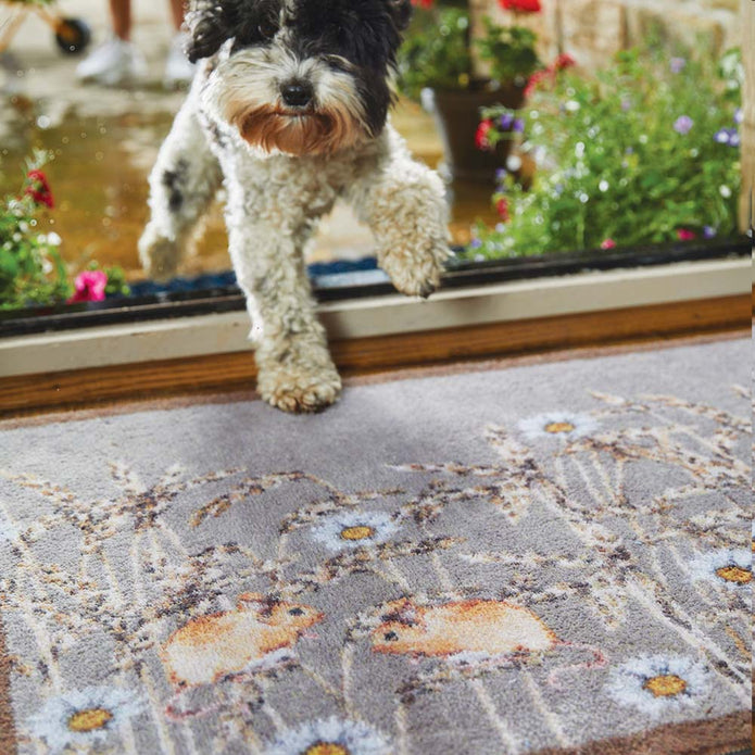 Hug Rug - Field Mice 1 - handmade