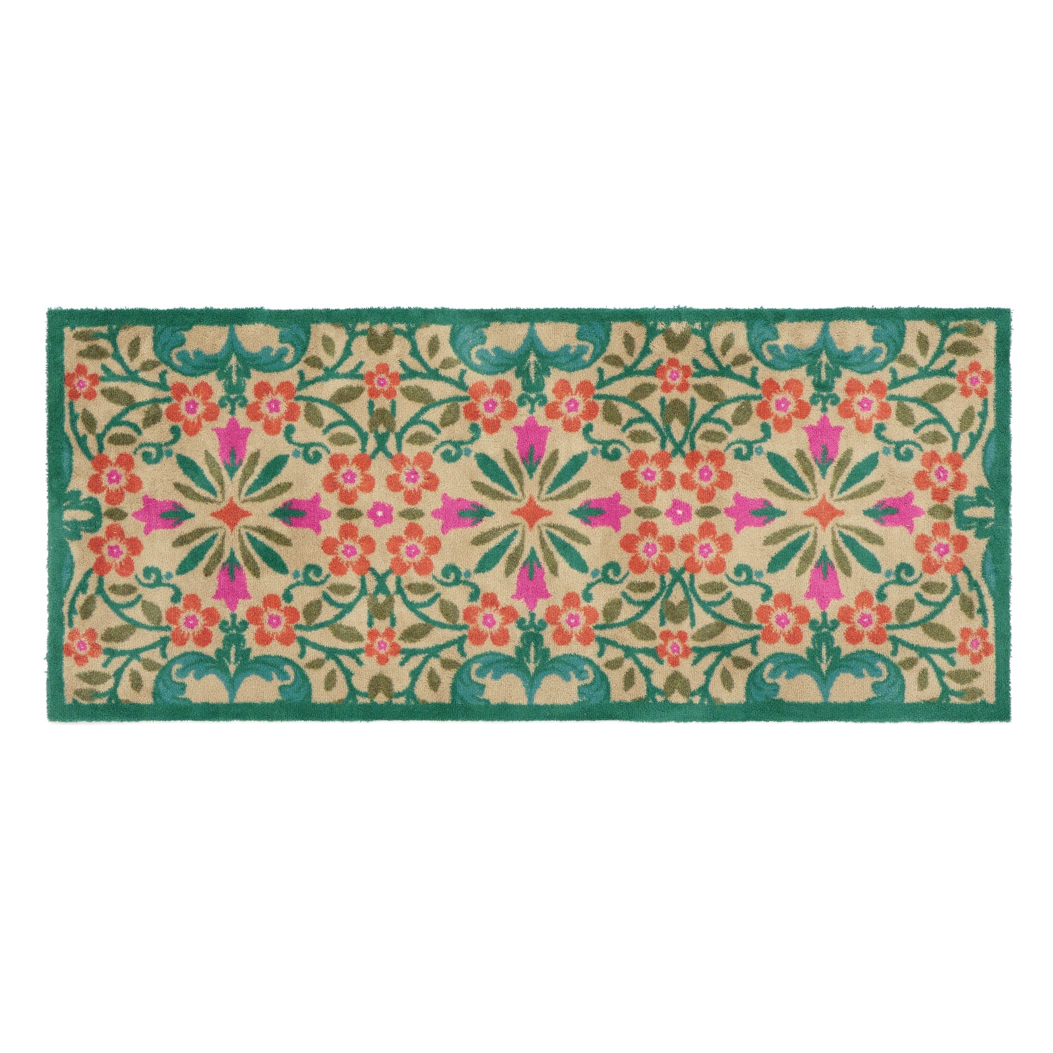 Hug Rug Folk Floral - handmade