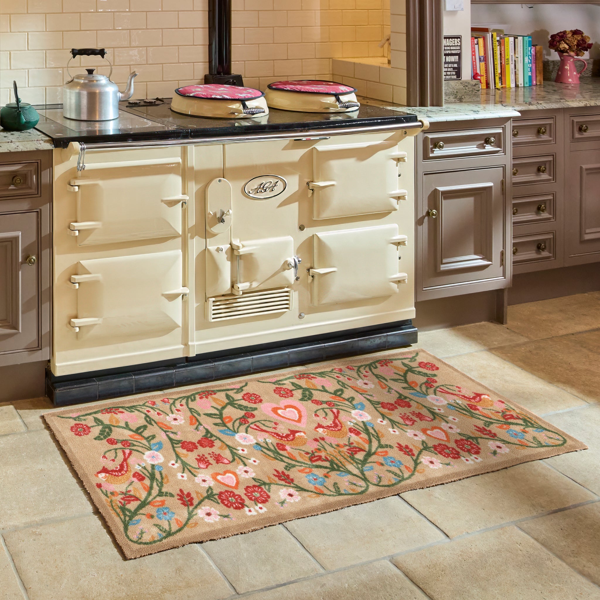 Hug Rug Garden Lovebirds - handmade