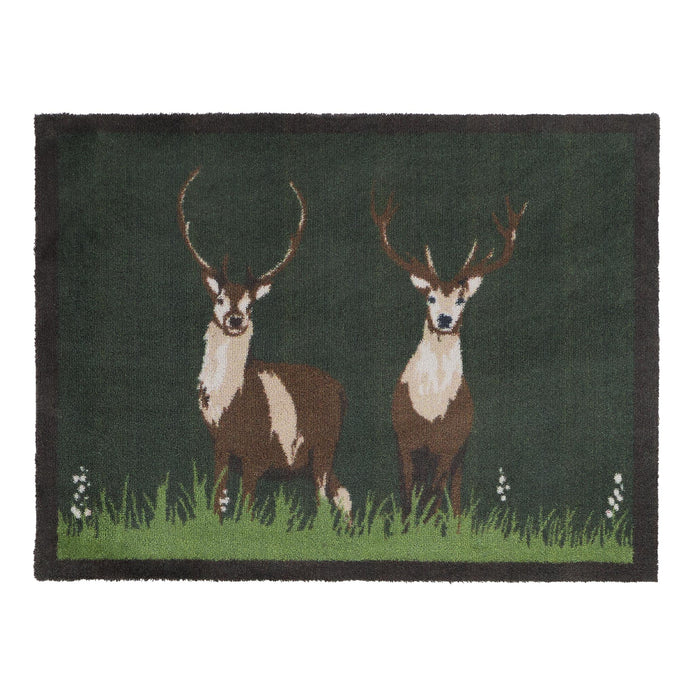 Hug Rug Green Deer - handmade