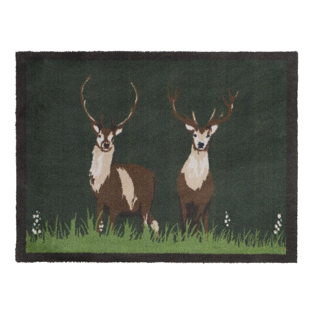 Hug Rug Green Deer - handmade