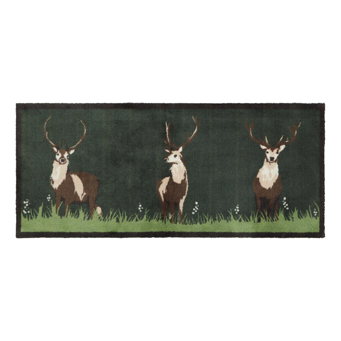 Hug Rug Green Deer - handmade