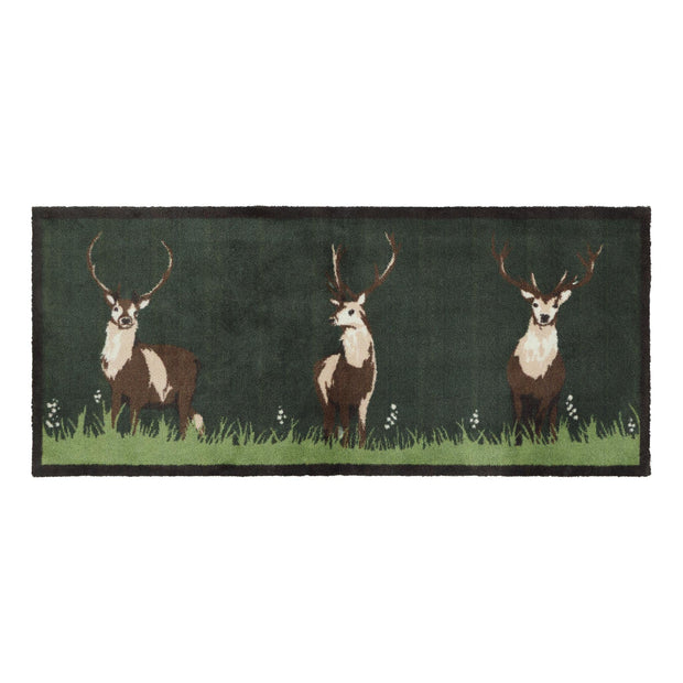 Hug Rug Green Deer - handmade