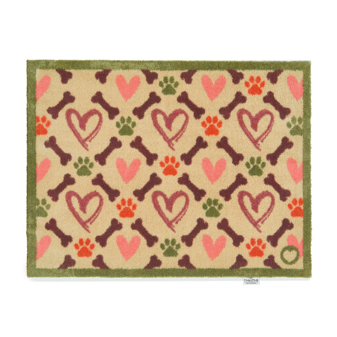Hug Rug Hearts and Bones - handmade