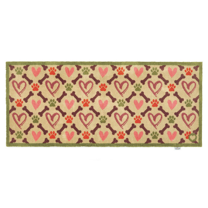 Hug Rug Hearts and Bones - handmade