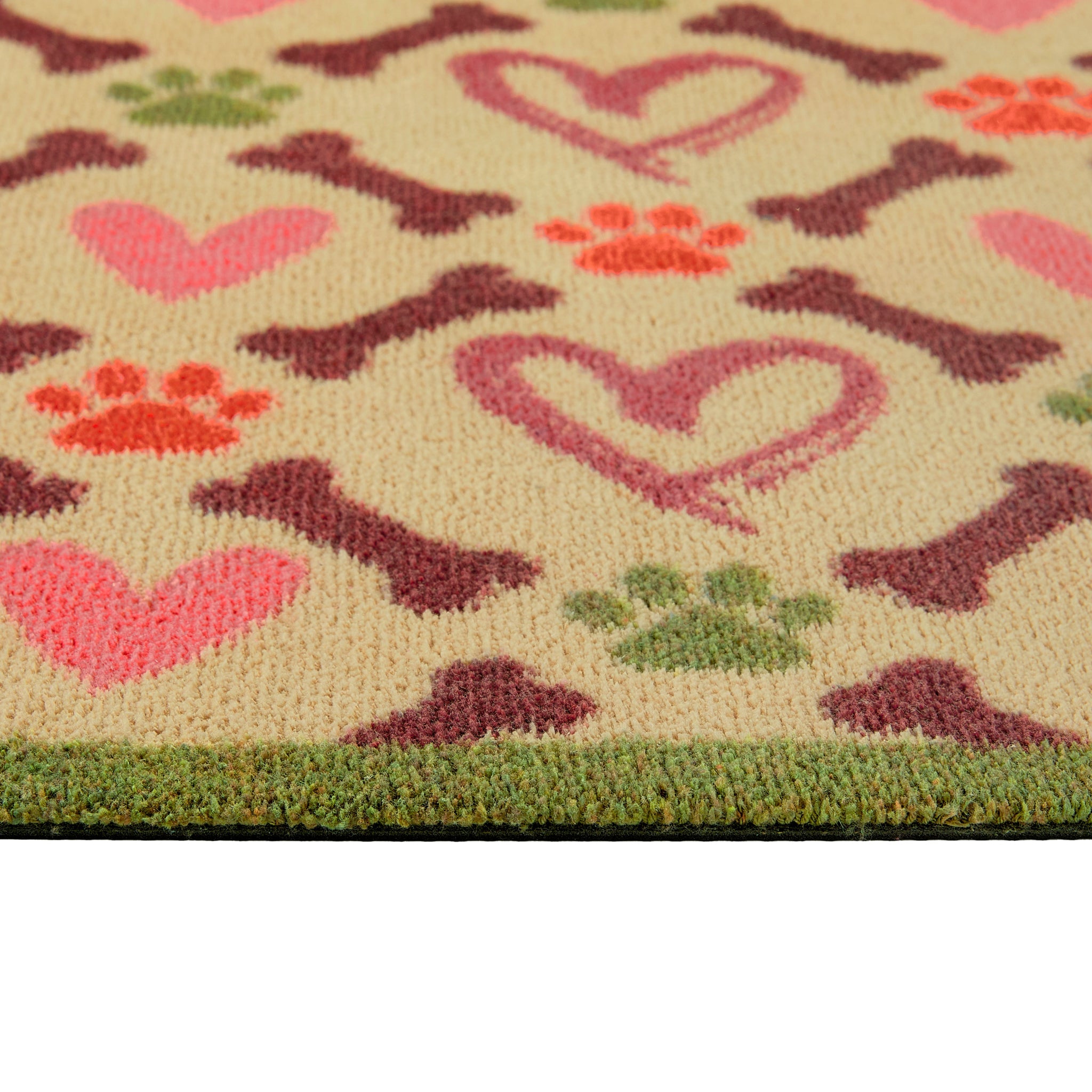 Hug Rug Hearts and Bones - handmade