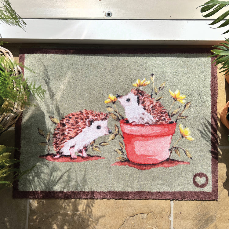 Hug Rug Hedgehog Friends - handmade