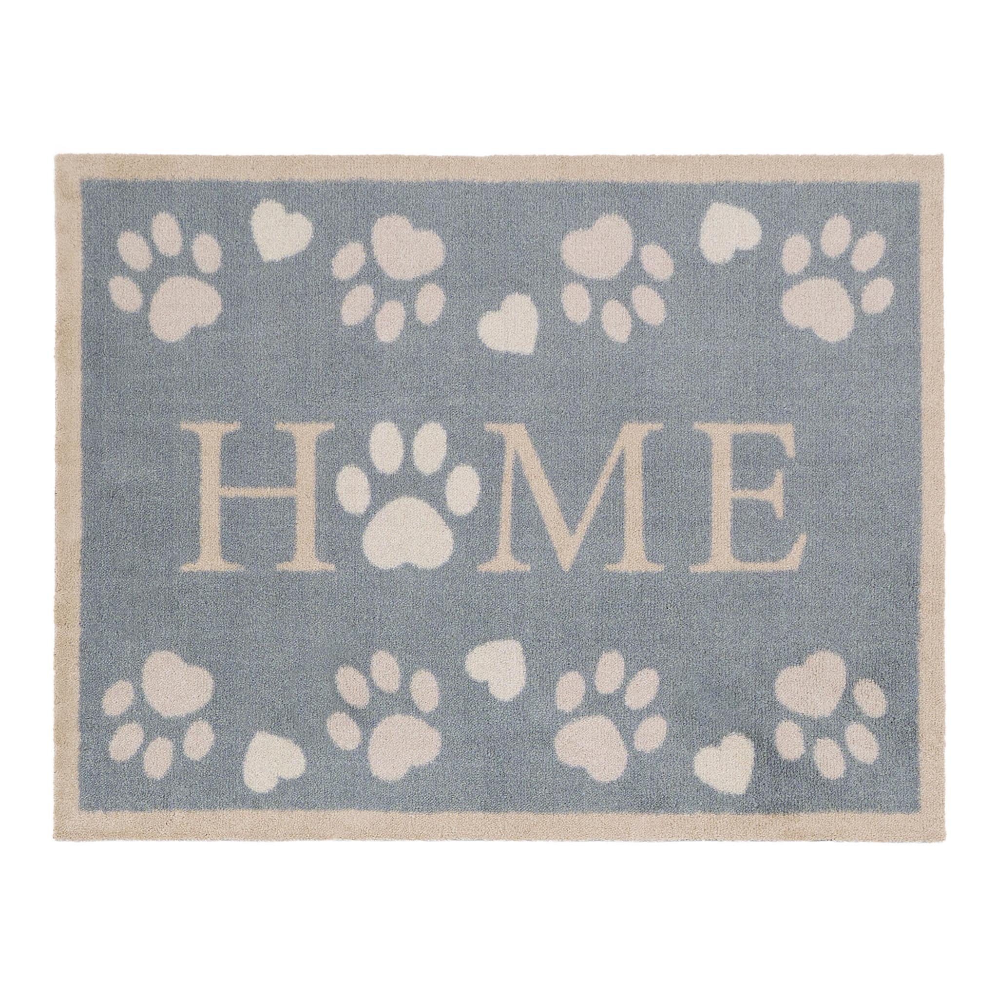Hug Rug Home Paws Blue - handmade