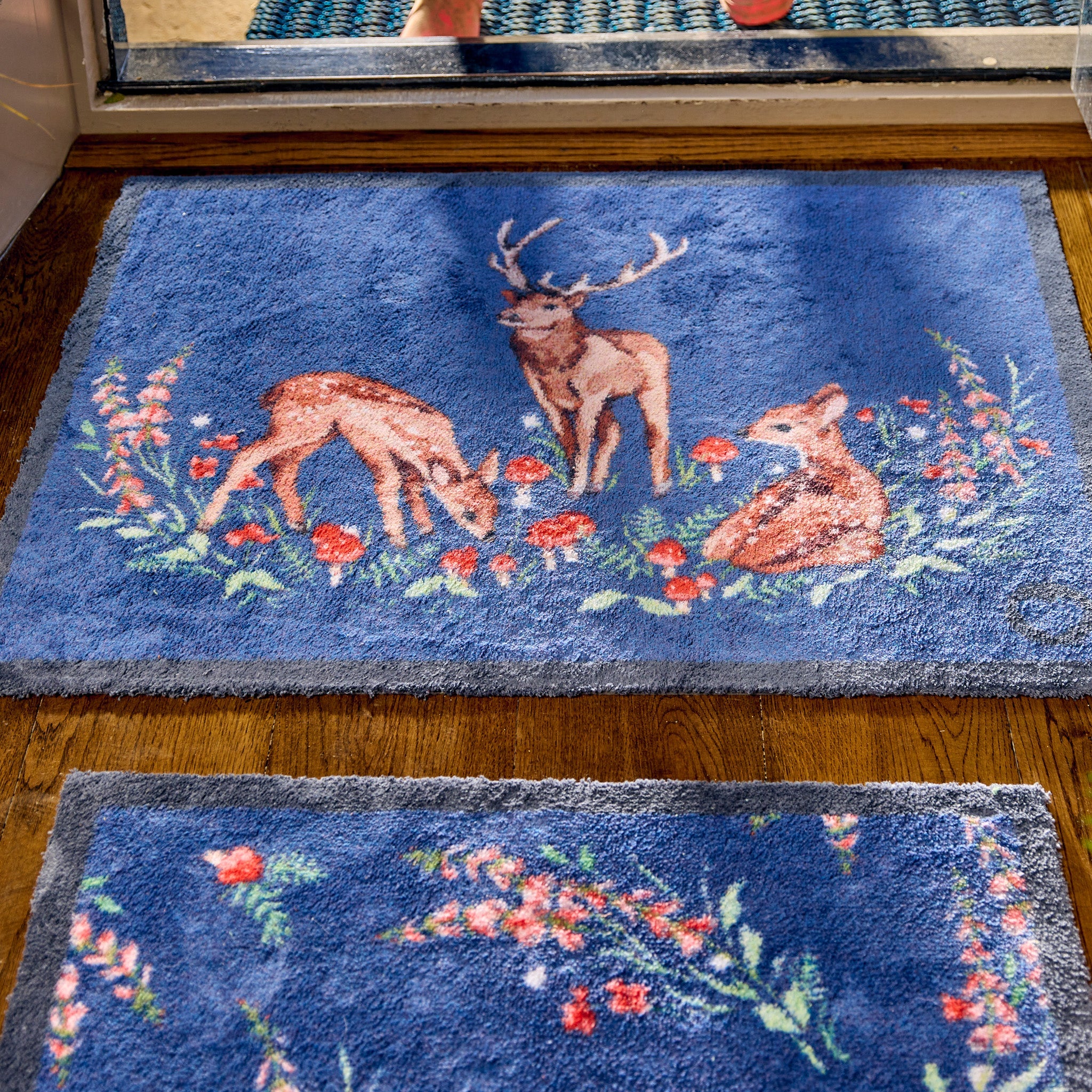 Hug Rug Meadow Deer - handmade