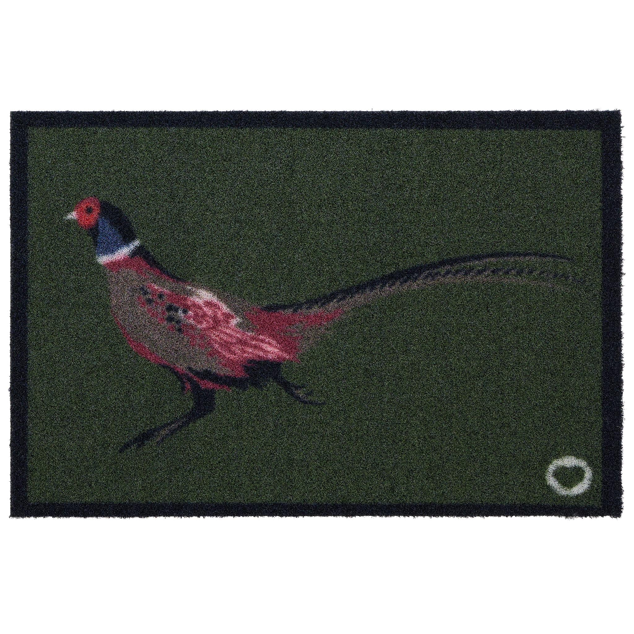 Hug Rug Outdoor Pheasant Green 2 - handmade