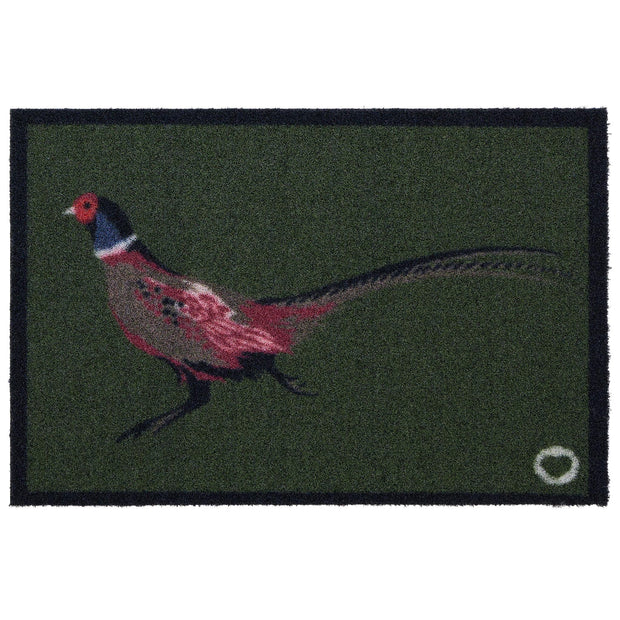 Hug Rug Outdoor Pheasant Green 2 - handmade