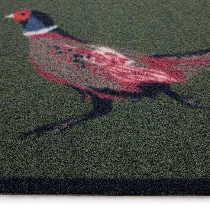 Hug Rug Outdoor Pheasant Green 2 - handmade