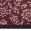 Hug Rug Paisley Floral Burgandy - handmade