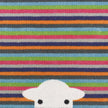 Hug Rug - Peep Stripe Herdy - handmade